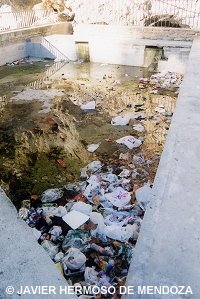 La poza del Agua Salada en octubre de 2002